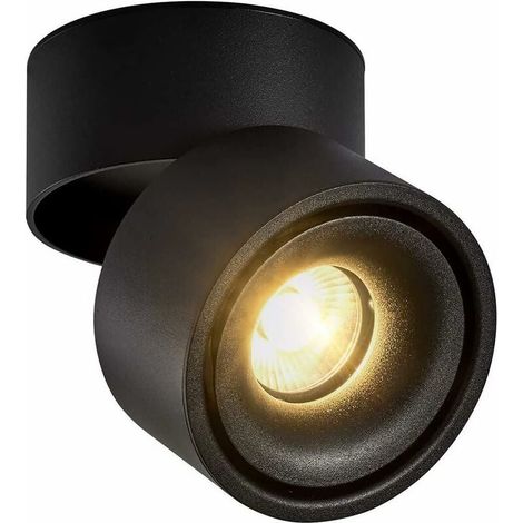 Spot en Saillie Orientable 7W LED Spots de Plafond Plafonnier Aangle Réglable Applique de Plafond Lampe COB, Rotative à 360 ° (Blanc Chaud 3000k)-Fei Yu (1/4)