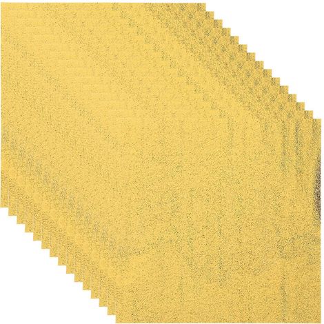 200 feuilles de papier d'emballage Choceur pour chocolats, cadeaux, thé en poudre, sucettes, sucettes, carrés de papier aluminium-12x12cm-Golden