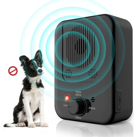 Anti Aboiements Chiens, 3 Réglable Fréquence Ultrasons Dispositifs Anti-aboiements avec Sifflet, 33 Pieds Rechargeable Dispositif Dissuasion pour Petits et Grands Chiens Exterieu,anti aboiement chien (1/5)