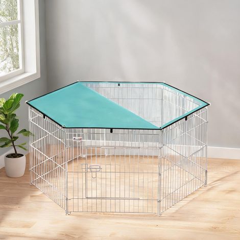 Barrière pour chien en metallo Poliestere 120 x 120 x 60 cm (1/5)