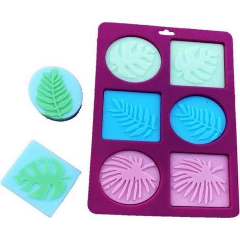 Moule À Savon En Silicone - 6 Formes Ovales Et Rectangulaires - Pour Fabrication Maison De Savons Artisanaux - Lot De 1 (1/5)