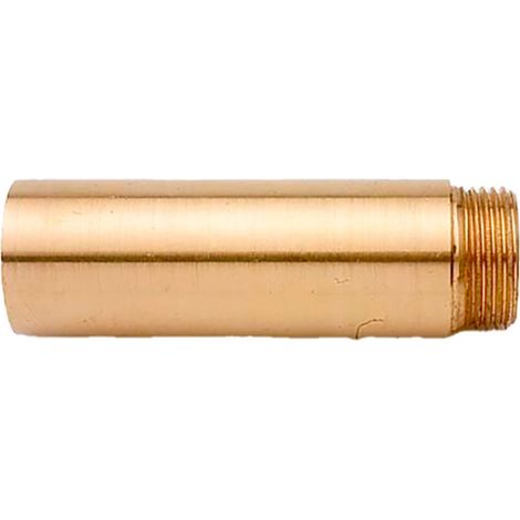 Polierte Wasserhahnverlängerung 1/2" x 10 cm Messing