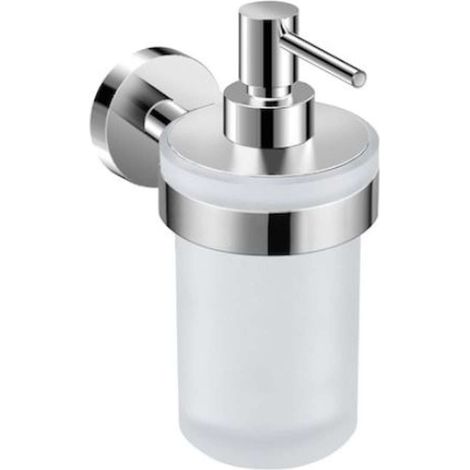 Jika Mio Style - Seifenspender mit Halter, Glas/Chrom H3832F20041001