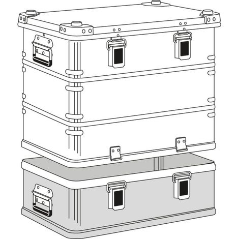 ZARGES Transportkiste K 470 Plus - Haubenbehälter 550 x 350 x 380 mm (1/4)