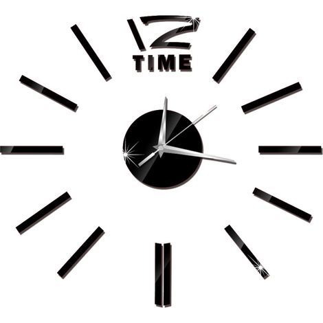 Horloge murale simple et tendance à explosions transfrontalières, horloge murale DIY rouge (1/5)
