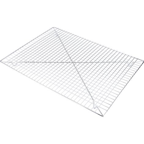 Grille de refroidissement antiadhésive en acier inoxydable pour gâteaux, pains et biscuits - Ustensiles de cuisine 46 x 33 x 2,8 cm (1/5)
