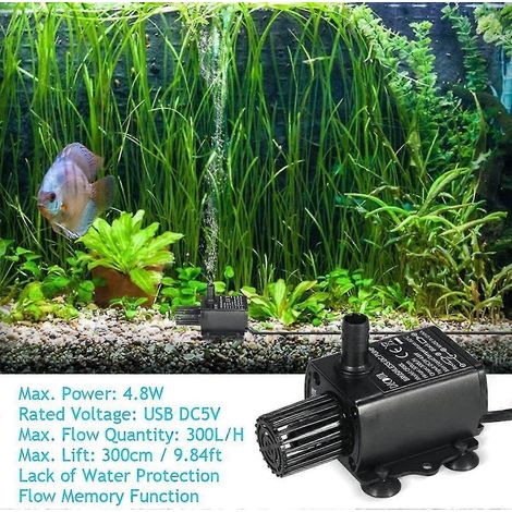 Pompe submersible USB 5V à connexion directe (1/2)