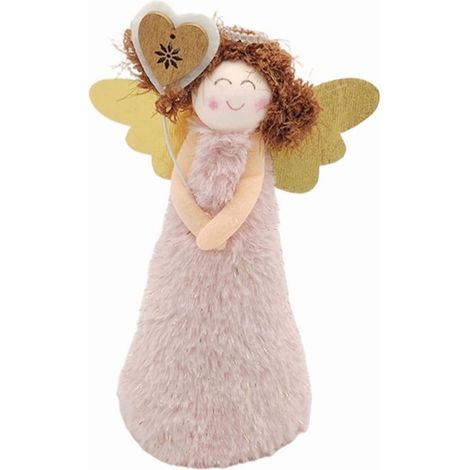 Angel - Treetop Topper - Plush Christmas Tree Decoration - For Indoor Holiday Decor - 12 x 20 cm - 1 Piece (1/5)