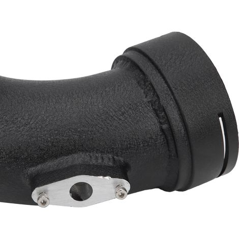 Collecteur d'admission turbocompresseur modifié pour voiture avec soupape de décharge rouge, alliage d'aluminium + tuyauterie en silicone, adapté au moteur BMW N55 (surpoids). (1/5)