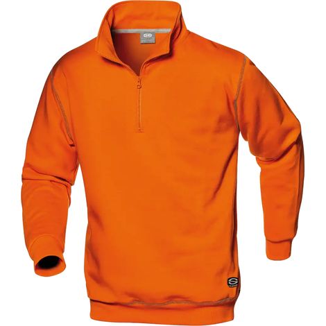 SIR SAFETY SYSTEM SIRFLEX Sweat-shirt de travail à col zippé orange Taille 3XL