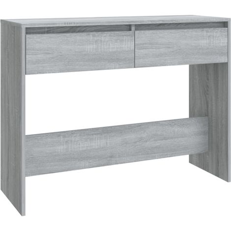 Maison Exclusive - Tavolo Consolle Grigio Sonoma 100x35x76,5 cm in Truciolato