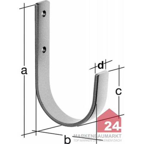 Alberts gebogener Flachwandhaken 180×100×80 mm