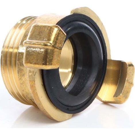 Wiltec Embout de tuyau en laiton avec griffes - 540 x 330 x 440 mm - Connecteur de raccord rapide - Filetage mâle DN25 (1) - pour Tuyau d’eau d’arrosage" (1/5)