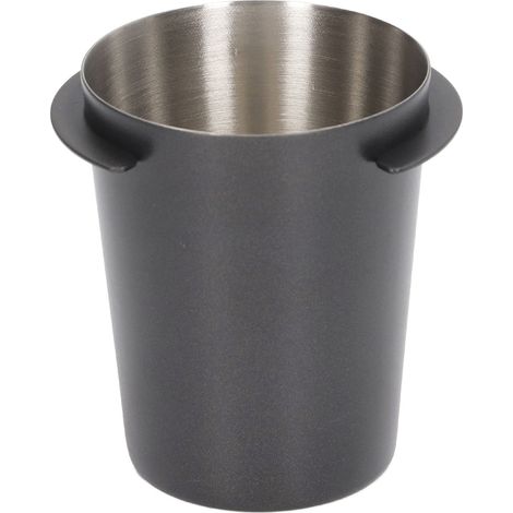 Tasse à café 58mm universelle en acier inoxydable - Distributeur de poudre pour machine à expresso - Noir (1/5)