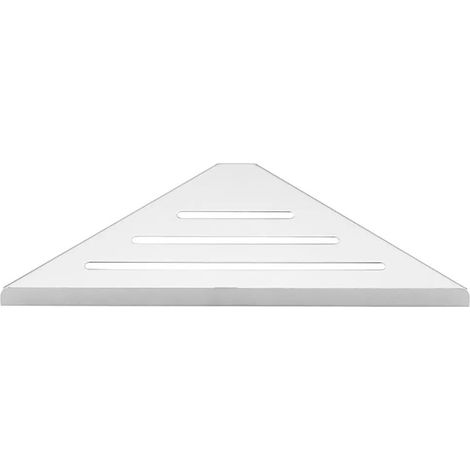 Étagère d'angle en acier inoxydable 304 pour douche ou cuisine, matériau antirouille avec installation encastrée et séchage à l'air libre (1/4)