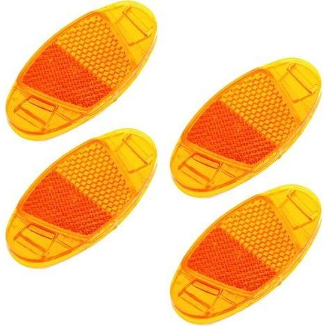 pair 4/6 Pieces Bicycle Reflectors Front and Rear Bicycle Reflectors, Bicycle Reflectors, Bicycle Wheel Reflectors, Highly Reflective for Night Driving Bicycle Wheel (1/4)