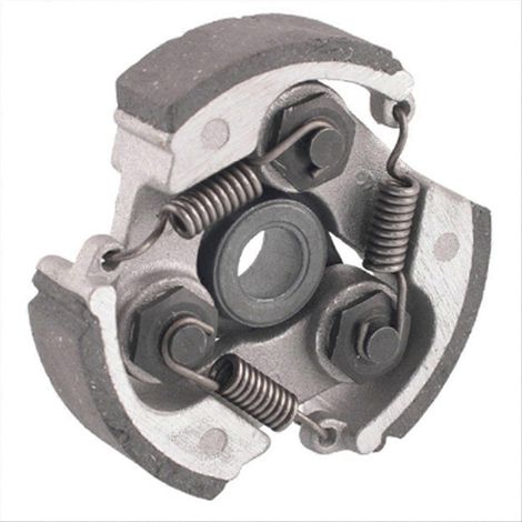 Ensemble d'embrayage pour moteur 2 temps refroidi par air, comprenant des ressorts et des plaquettes en aluminium pour minimoto, pocket bike, mini moto tout-terrain, quad et VTT. (1/5)