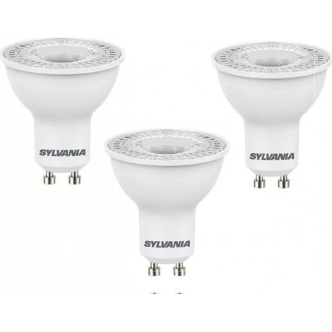 Sylvania 0027439 3 LED spotlights 4.2W substitute 50W 345 lumens cool white 4000K GU10 base