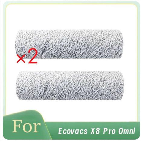Lot de 2 chiffons �� rouleau pour balai Ecovacs X8 Pro Omni : accessoires pour une efficacit�� de nettoyage accrue