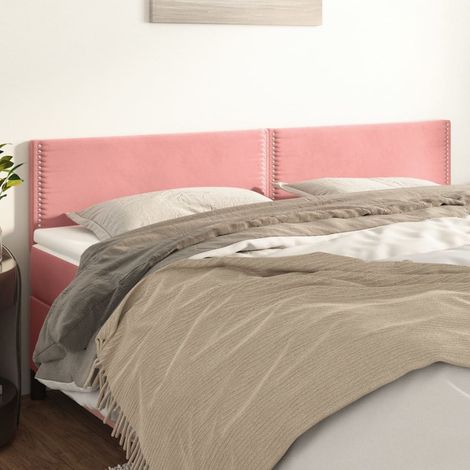 Kopfteile Rosa 200x5x78/88 cm Samt vidaXL (1/5)