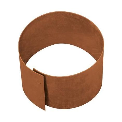 Element dekorativ bellissa corten runde rasenkante 20 cm stahl