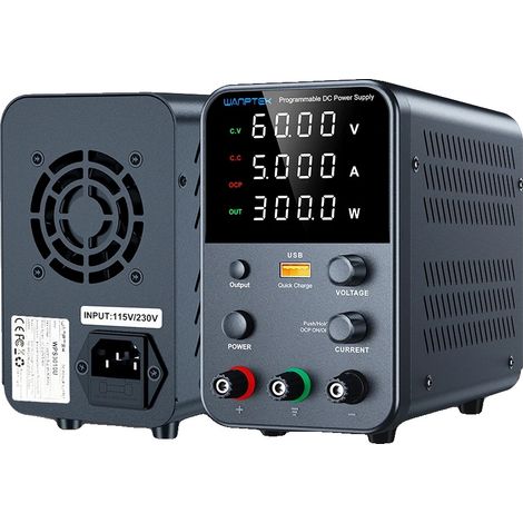 Fuente de alimentación, control de voltaje ajustable, pantalla de alta precisión, WPS605H (1/2)