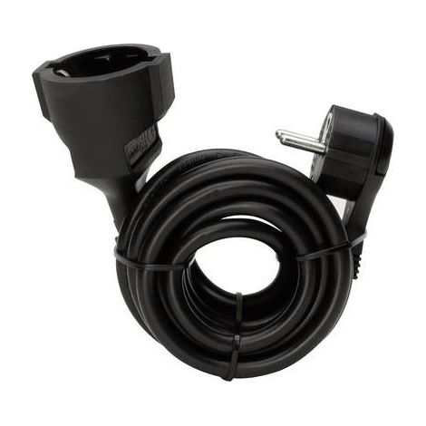 Kopp 143705086 Alimentazione Prolunga Nero 5.00 m H05VV-F 3G 1,5 mm² (1/2)