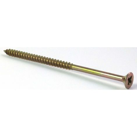ForgeFix MPS6120Y Multi-Purpose Pozi Compatible Screw CSK ST ZYP 6.0 x 120mm Box 100 FORMPS6120Y