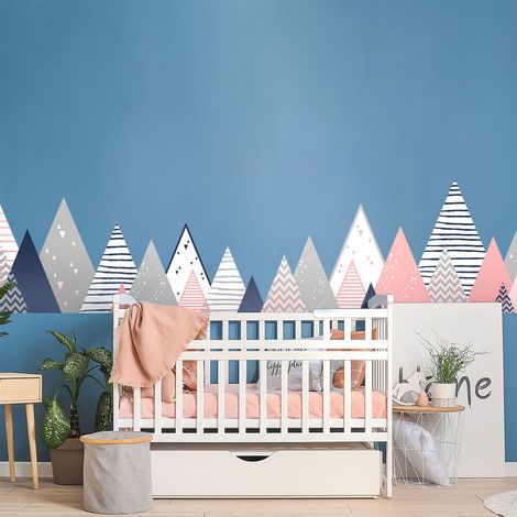 Stickers enfant montagnes scandinaves zalnaka 40 x 65 cm (1/5)