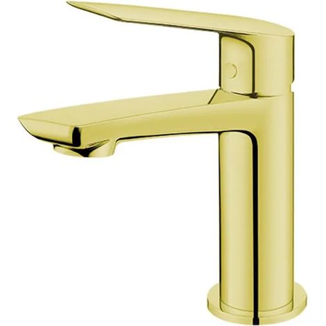 Mitigeur de lavabo sans vidage (bouchon) Or (1/3)