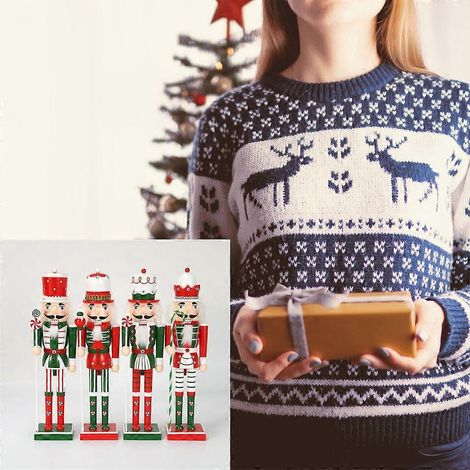 Décoration de Noël Casse-Noisette Soldat de Casse-Noisette en Bois - 4 (1/4)