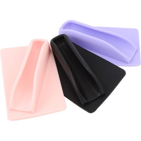 Lot de 3 supports de téléphone en silicone pour rouge à lèvres, étui à gloss portable avec dos adhésif pour téléphone portable (1/5)