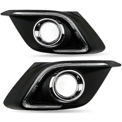 Kit di luci diurne a 2 pezzi CSCSNL per Mazda 3 e Axela (modelli 2014, 2015, 2016), luci diurne/fendinebbia a LED con indicatori di direzione - perfetta luce bianca/gialla/blu. (1/5)