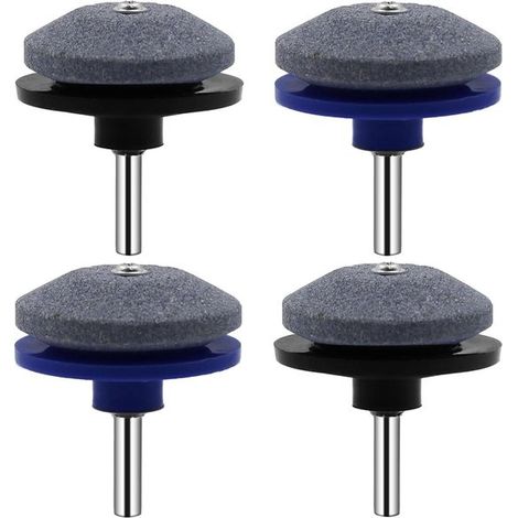 Inovra Plus，Juego de 4 afiladores de cuchillas para cortacésped，Herramientas de afilado para un afilado más rápido de herramientas de jardinería (1/5)