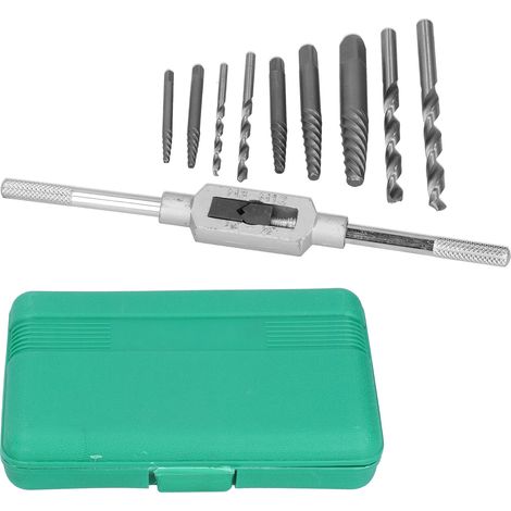 Ensemble de 11 extracteurs de vis cassées sans tête, outil de travail du bois facile à utiliser pour retirer les forets endommagés (3-18 mm)