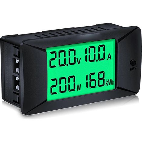 DC-Digitalanzeige Strom- und Spannungsmesser Voltmeter Amperemeter 0–300 V 50 A Leistungs- und Energieverbrauchstest