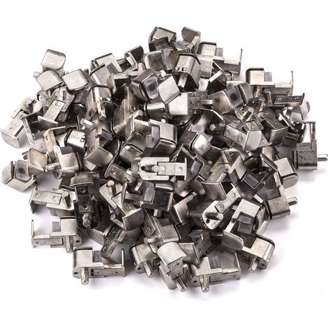 100 x Glasbodenträger E420x Edelstahloptik matt (1/5)