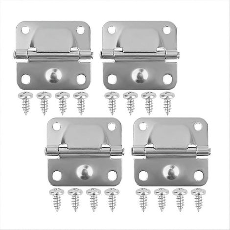 Lot de 4 charnières pour glacière, charnières de rechange en acier inoxydable avec vis, accessoire pour glacière