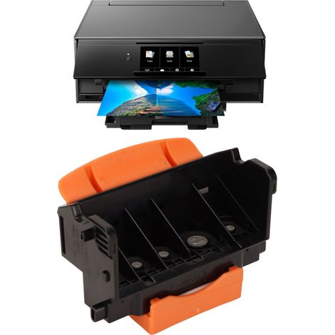 Tête d'impression Couleur QY6-0080 pour Canon, Tête d'impression de Remplacement pour Canon MG5220 MG5220 MG5320 IP4820 MG5340 MG5250 MG5250 MG5350 MG5350 MG5240 IP4950 MX885 MX895 lX6520 MX71