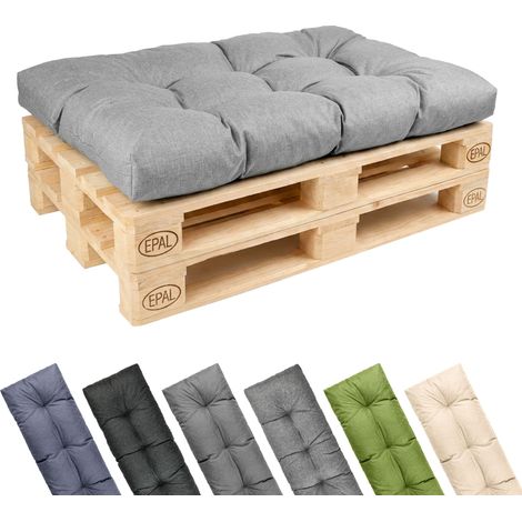 Garronda Coussin Palette Extérieur Imperméable 120x80cm Gris Clair GD-0252 (1/5)