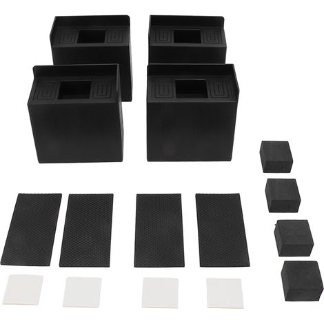 Stück L-förmige Antivibrationspads, 10 cm große rechteckige Antirutschpads für Waschmaschine, Sofa und Möbel (1/5)