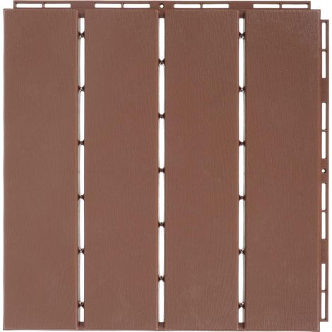 Plancher Pratique Bois-plastique Pour Cours Et Jardins Résistant Corrosion Plancher à Emboîter Étanche (1/5)