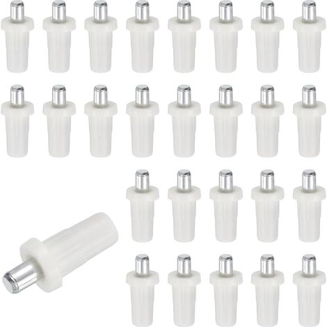60 Pièces Goupilles De Réparation Pour Volets 0.98"x0.45" Goupilles De Remplacement À Ressort Métallique Pour Volets Persiennes Fenêtres Lames Mobiles Armoire Blanc (1/5)
