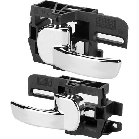 Poignées de porte intérieures Qashqai, jeu de poignées de porte intérieures côté gauche, compatibles avec les poignées de porte intérieures gauche et droite des modèles Qashqai 2004-2007.