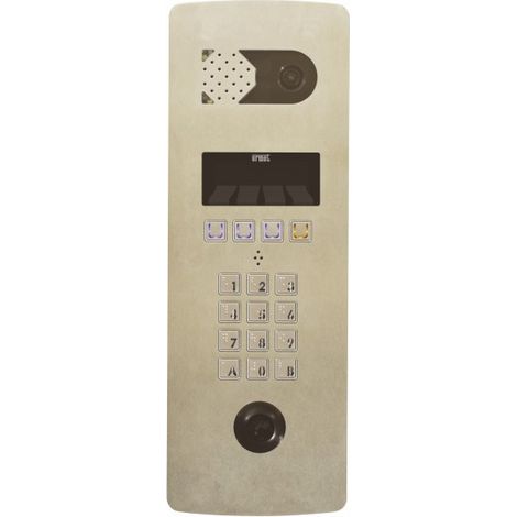 Platine vidéo à défilement 2VOICE 2 lignes perçage T25 - Inox Poteau technique URMET D83/IPT (1/2)