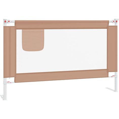 Maison Exclusive - Kleinkind-Bettschutzgitter Taupe 120x25 cm Sto (1/5)