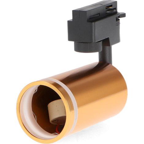 IluminaShop - Foco Portalamparas GU10 para Carril Gold Circle Monofasico  IP20 (1/2)