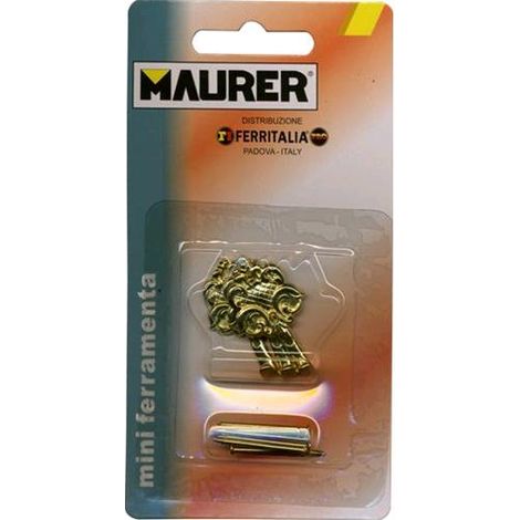 GANCI per QUADRI mod. FIESOLE ORO MAURER conf. 3 pz