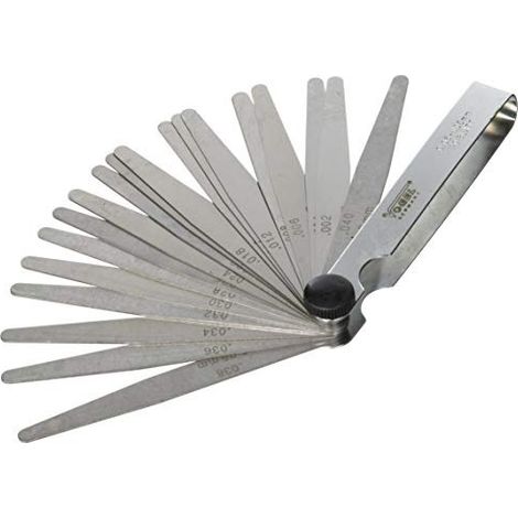 Juego de galgas 100mm tipo abanico 20 hojas ACERO TEMP. VOGEL 411007