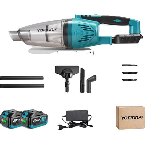 Elektrischer Staubsauger, 4-in-1 Vielseitigkeit, starke Saugkraft, 2xBatterie Set (1/2)